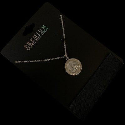 Gold Clock Pendant Live5