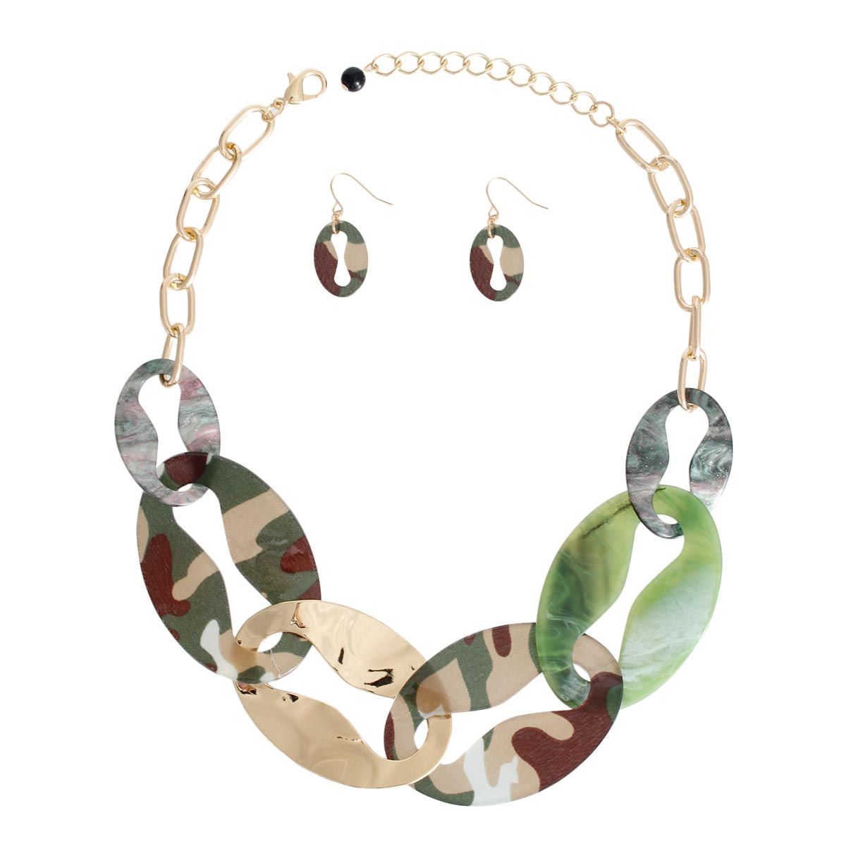 Camouflage Link Necklace