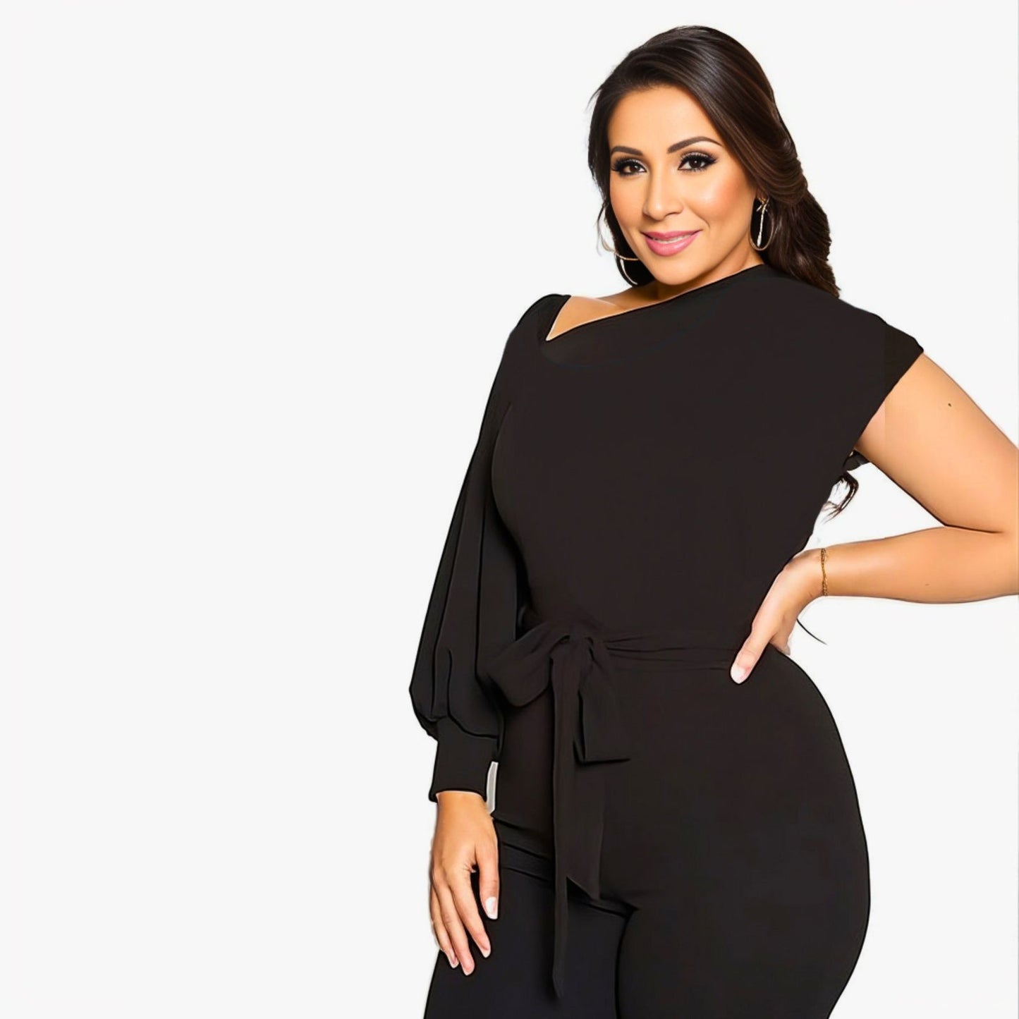 2XL Black One Sleeve Jumper