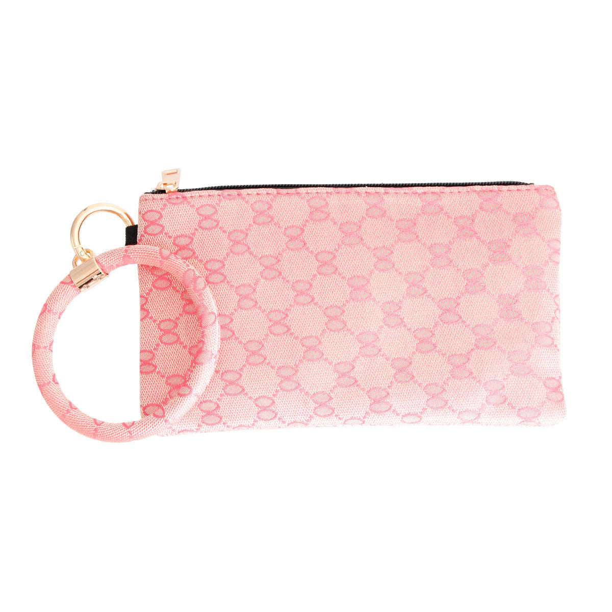 Designer Pink Woven Bracelet Clutch