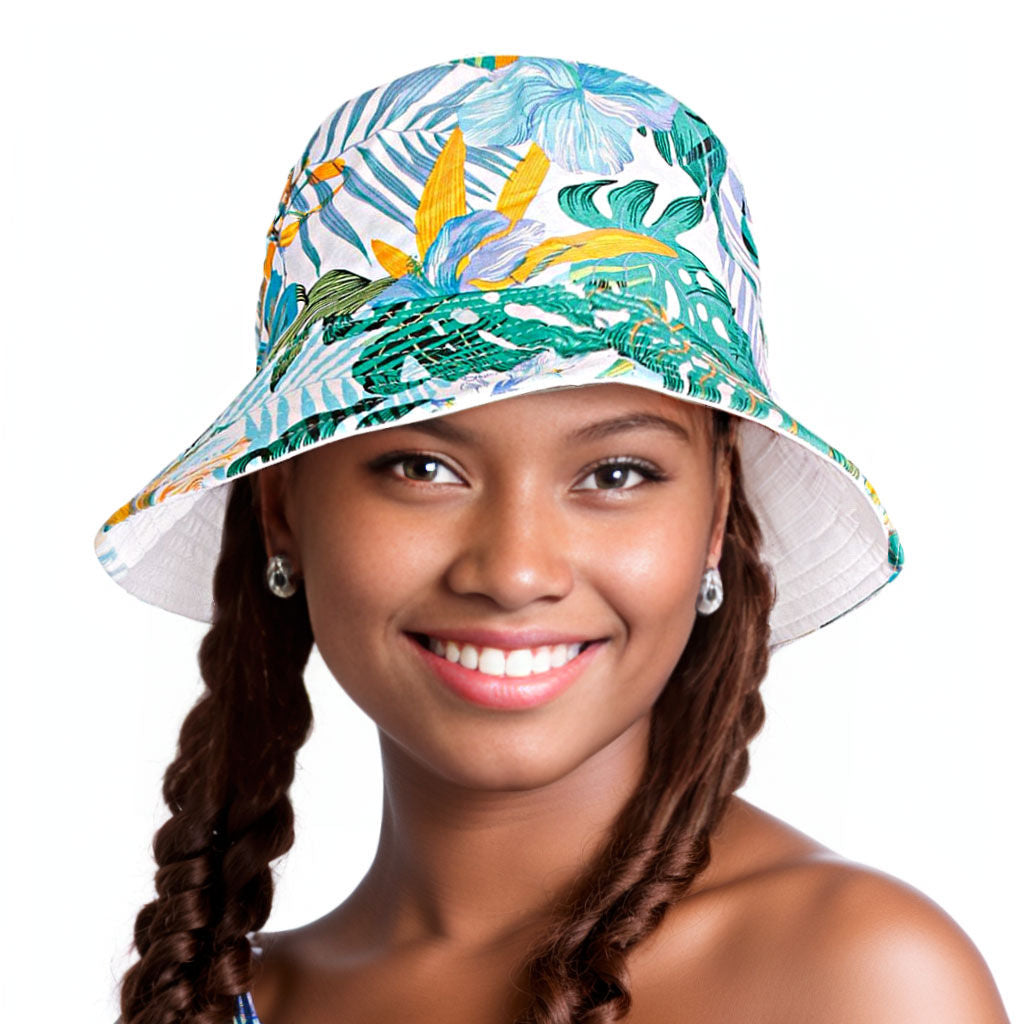 Green Tropical Reversible Hat