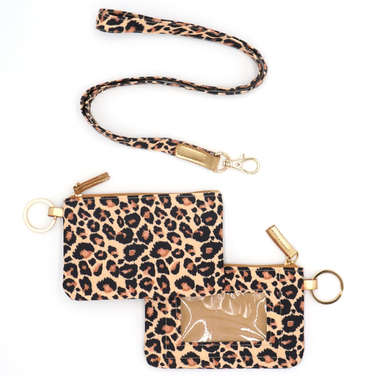 Leopard Print ID Wallet