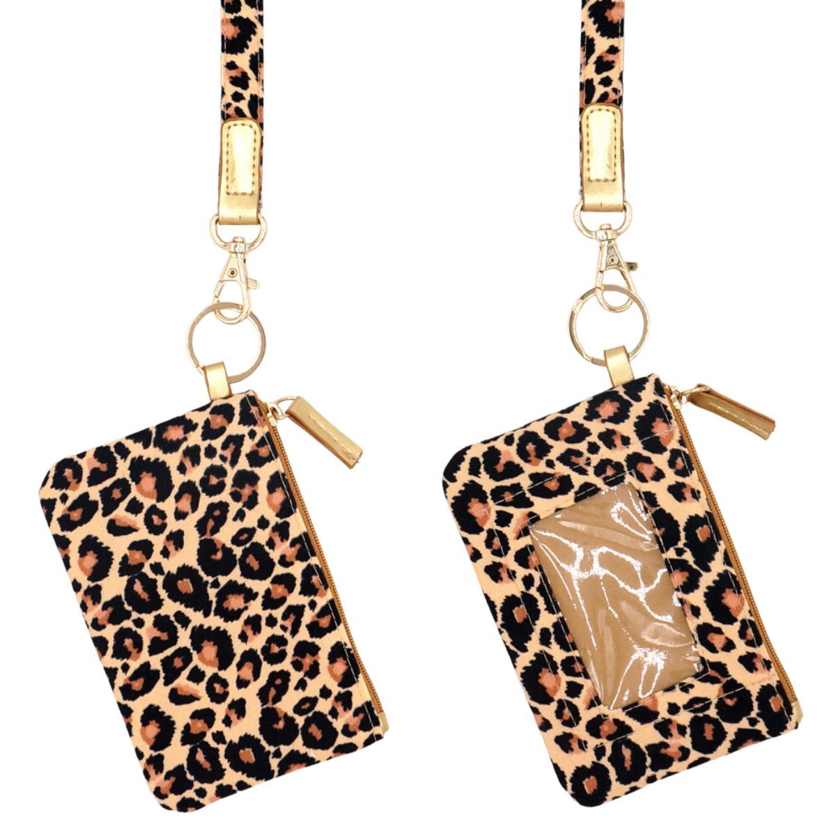 Leopard Print ID Wallet