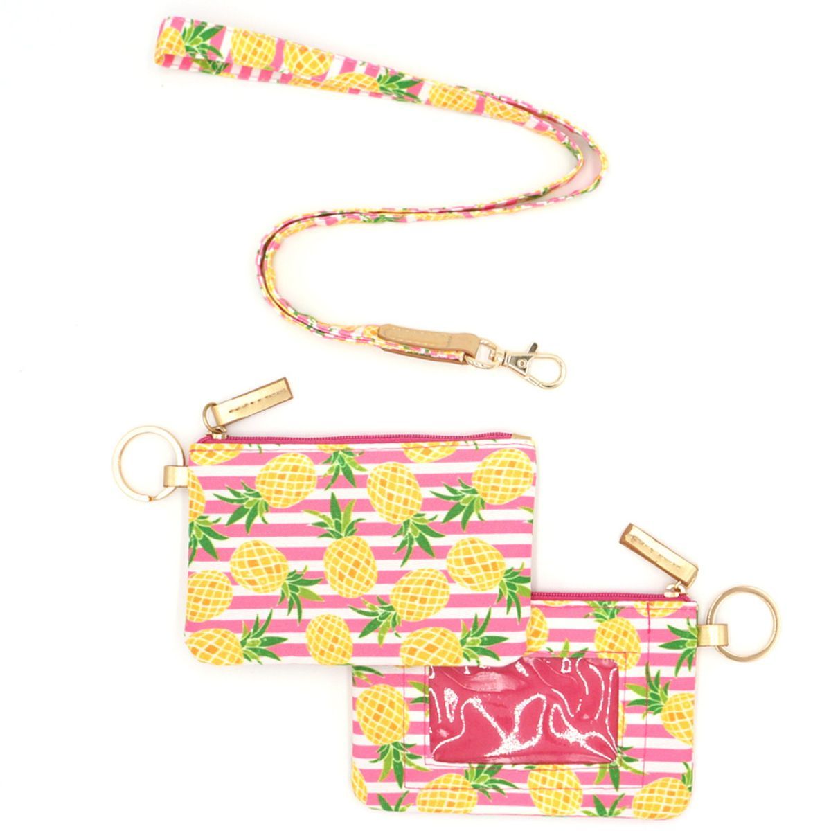 Pink Pineapple ID Wallet