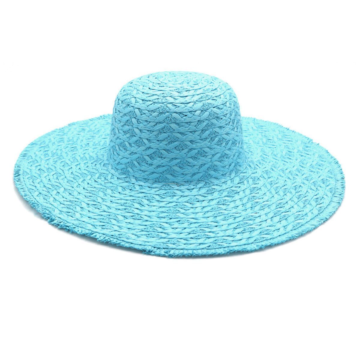 Solid Turquoise Floppy Sun Hat