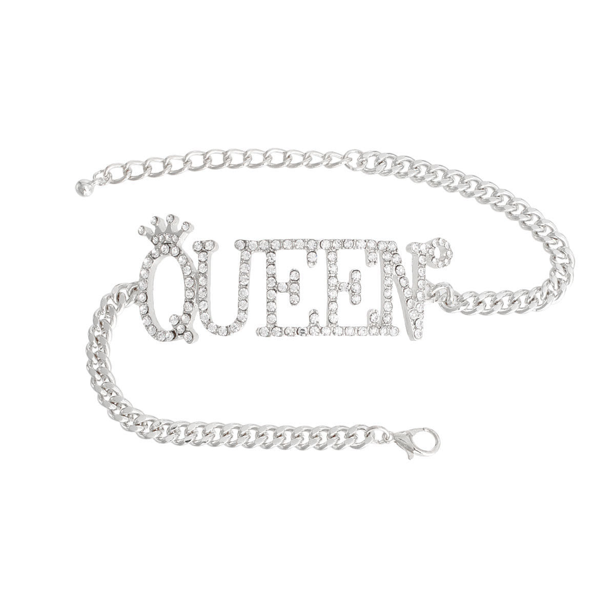 Silver Queen Stone Anklet