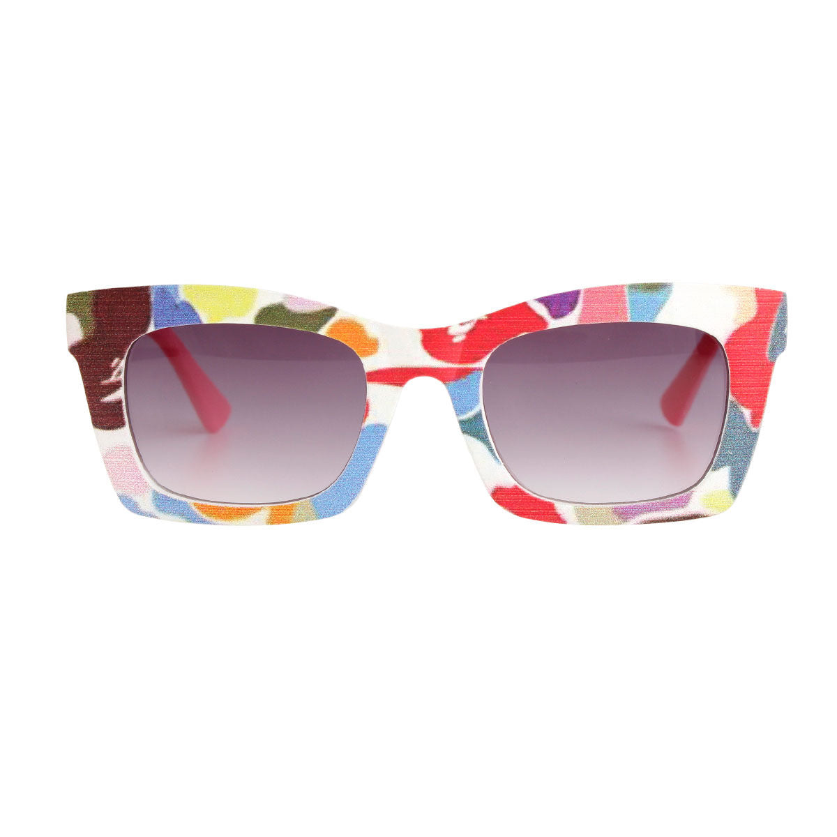 Pink Graphic Print Sunglasses