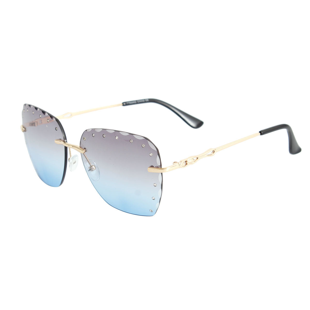 Aqua Diamond Cut Sunglasses