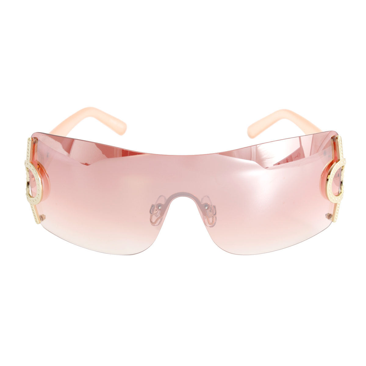 Red Gold Circle Sunglasses